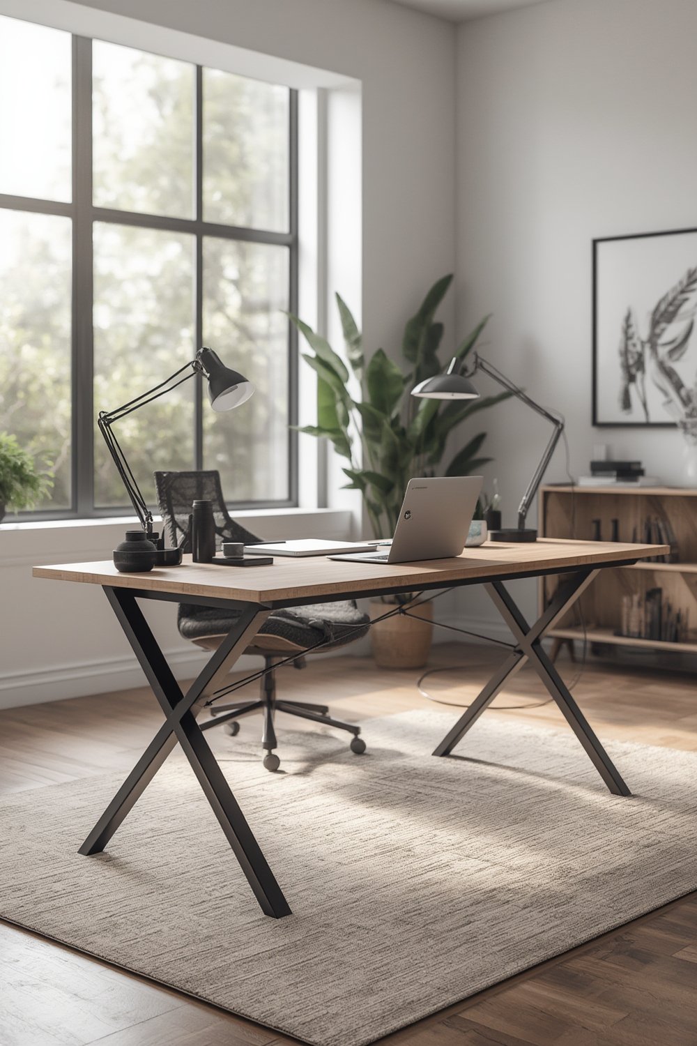 computer desk - DUMOS 32 Inch Office Small Computer Desk Modern Simple Style Writing Study Work Table for Home Bedroom - Wood Black in modern home office