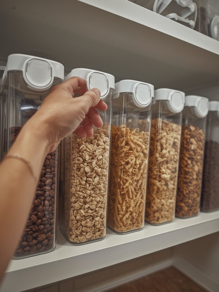 airtight container keeping pantry foods organized and fresh