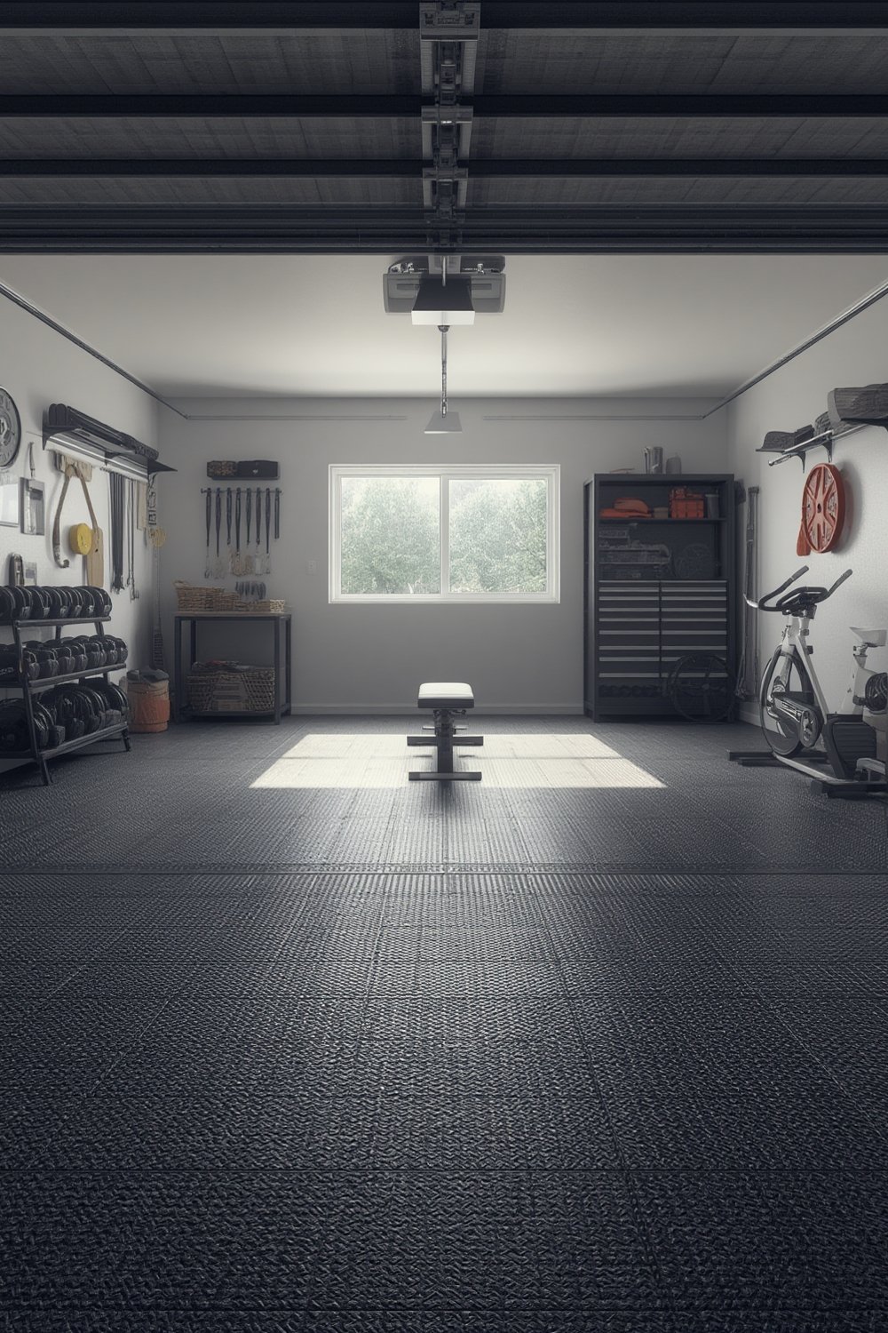 garage gym flooring tiles - Illustration 1