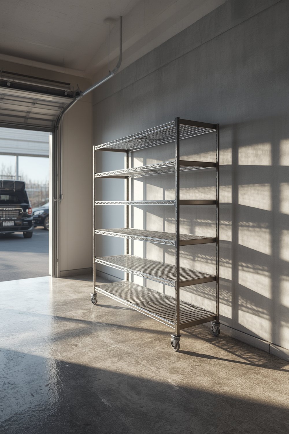 garage shelving - neat organization system for tools and home supplies