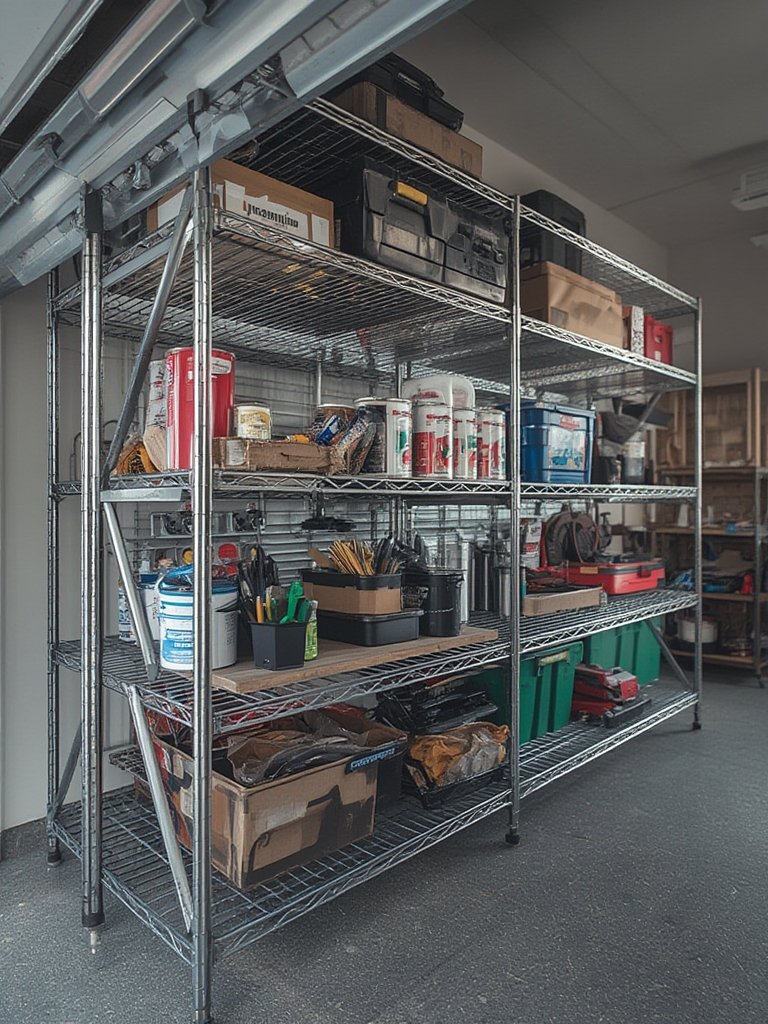 heavy duty shelves for garage organization