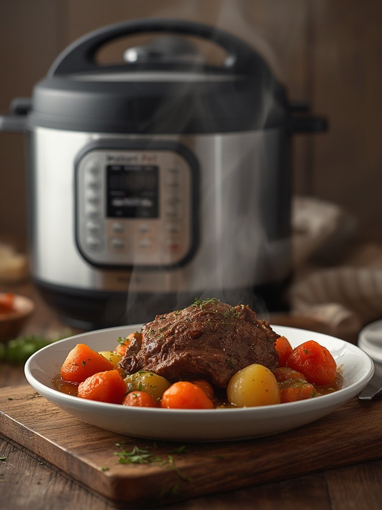 multicooker pressure cooker steamer in action for one pot cooking