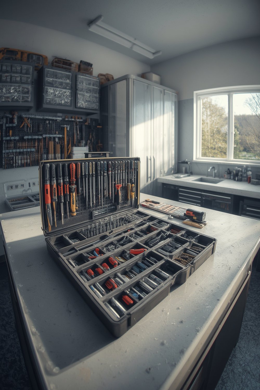 tool organizer in garage use - IRIS USA Small Parts Cabinet