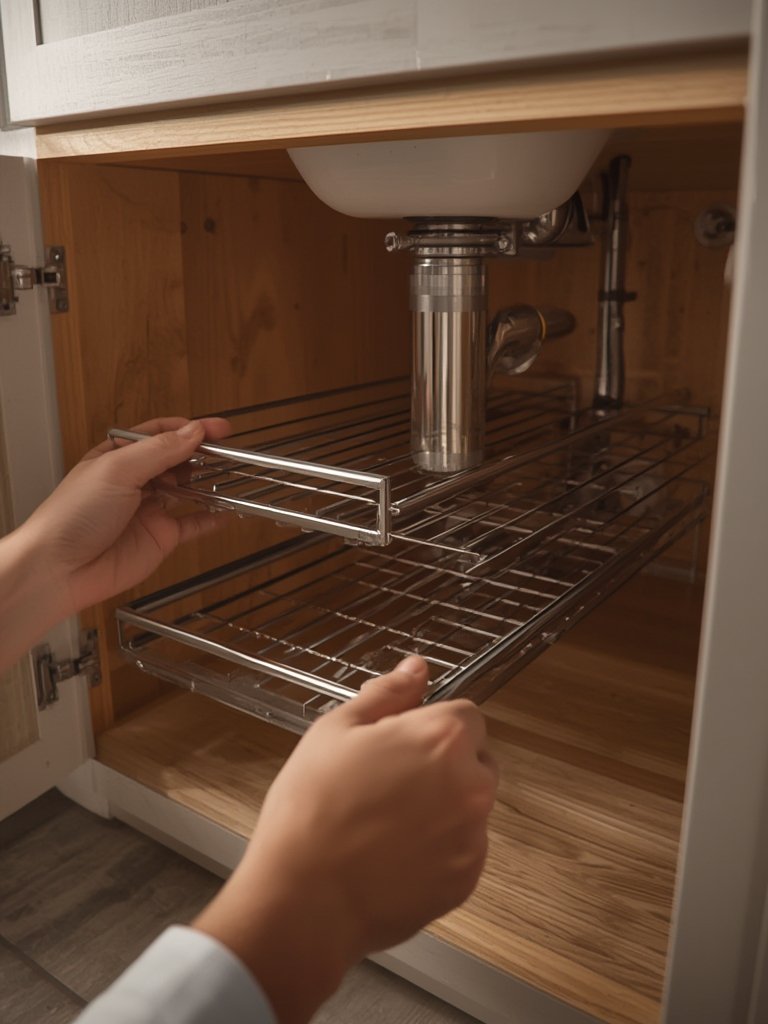 under sink pull out organizer - Illustration 2