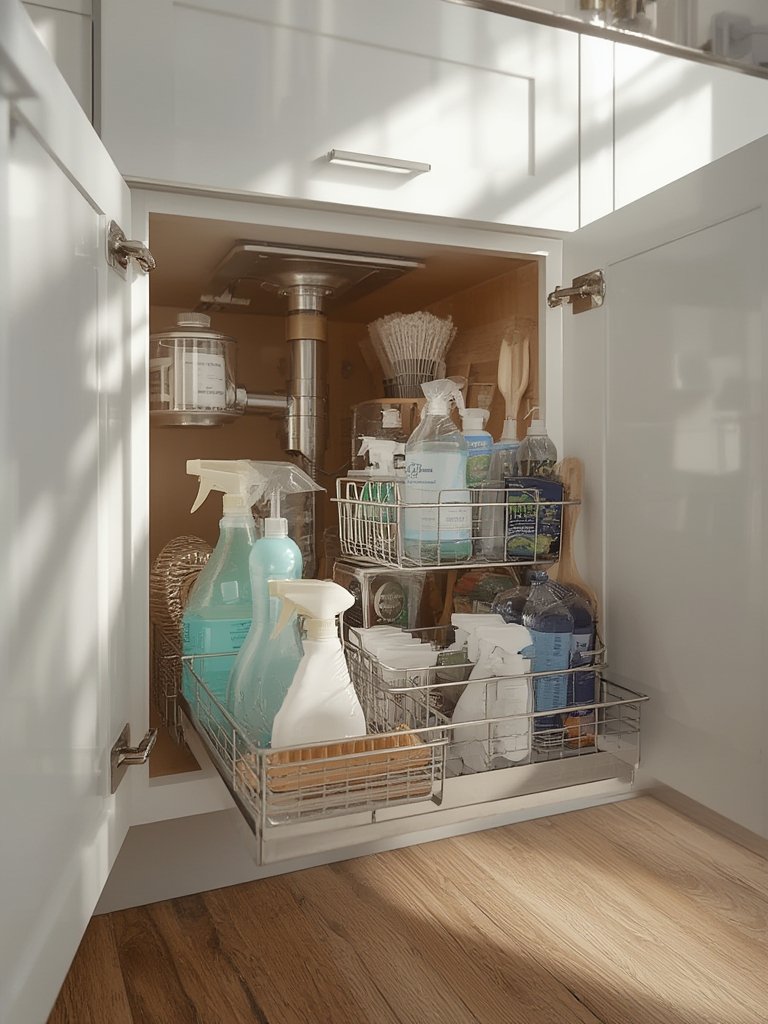 under sink pull out organizer - Illustration 3